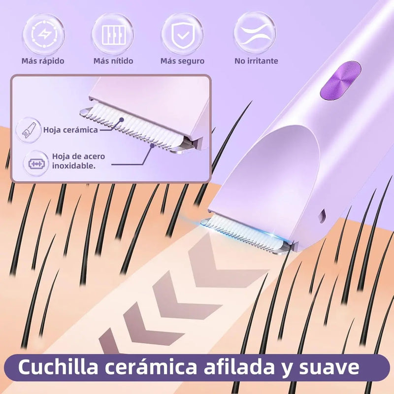 Depiladora Eléctrica Doble para Mujeres 2 en 1 IPX7