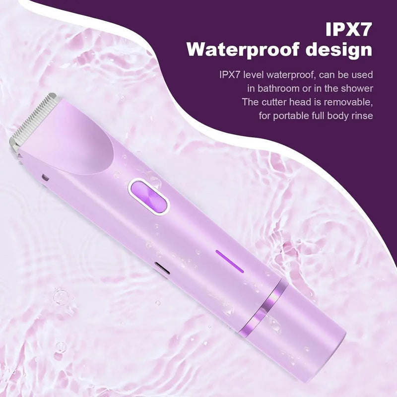 Depiladora Eléctrica Doble para Mujeres 2 en 1 IPX7