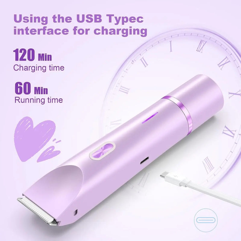 Depiladora Eléctrica Doble para Mujeres 2 en 1 IPX7