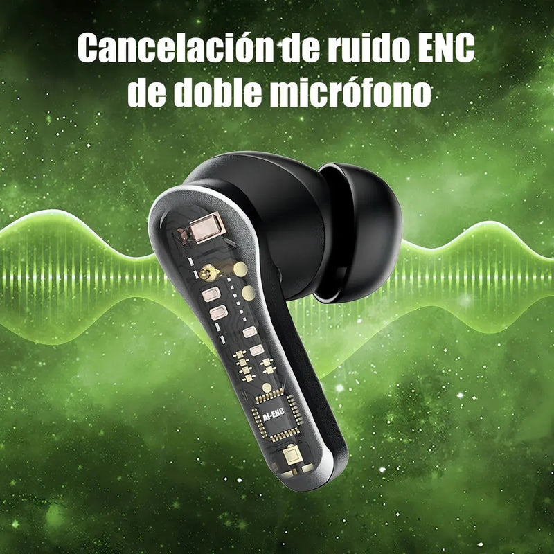 Auriculares Bluetooth In-ear Con LED Gaming