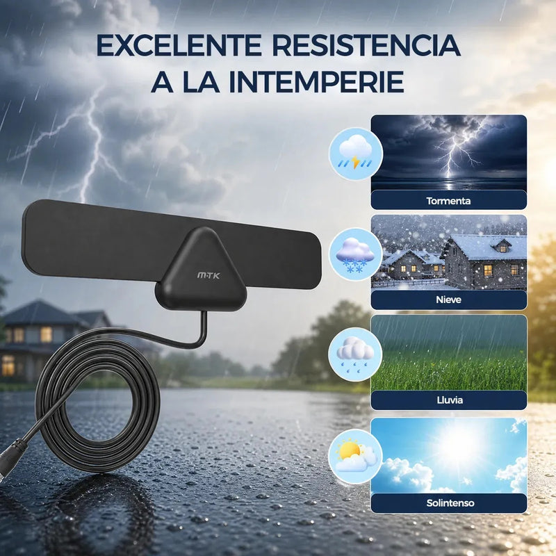 Antena TV Digital Interna con Cable de 1.5 m