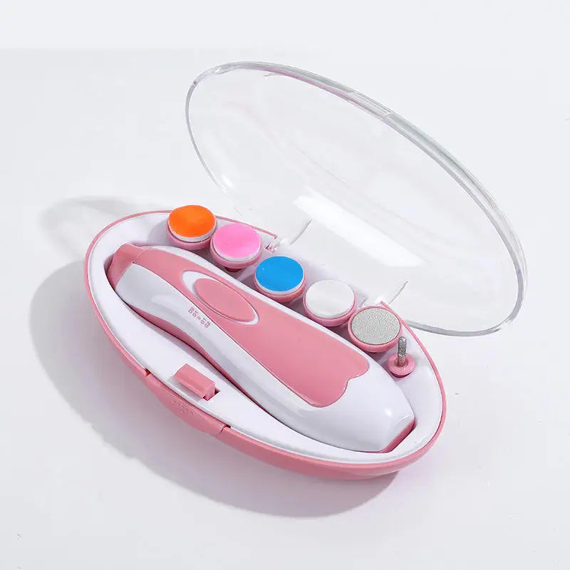 Cortauñas Eléctrico para Bebé 6 en 1, Lima Suave y Set de Manicura Infantil