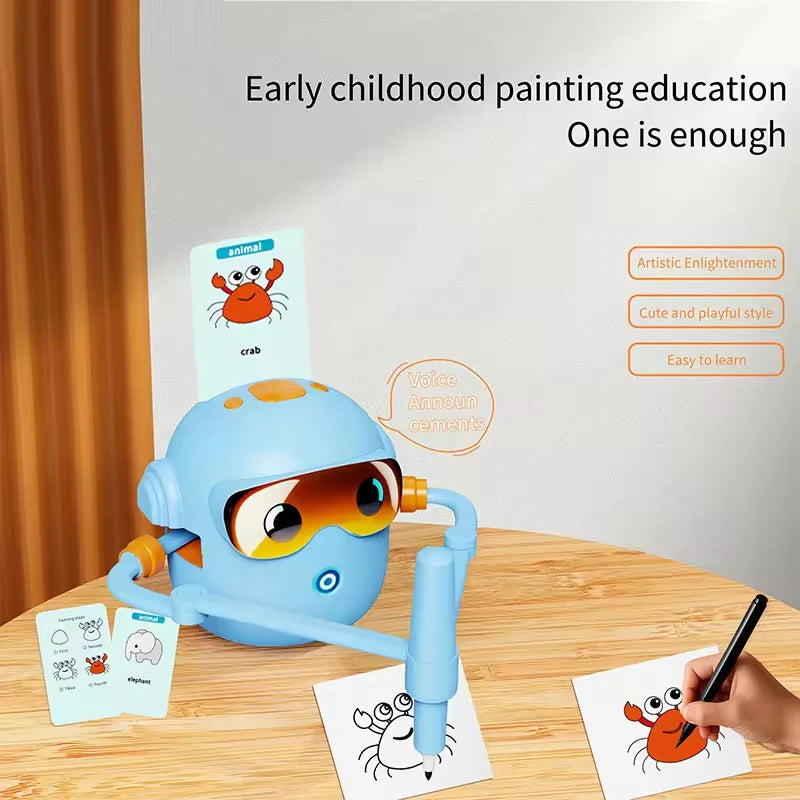 Robot Dibujante Interactivo para Niños, Aprendizaje y Creatividad