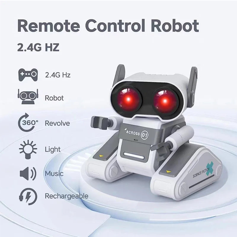 Robot a Control Remoto Interactivo para Niños con Ojos LED