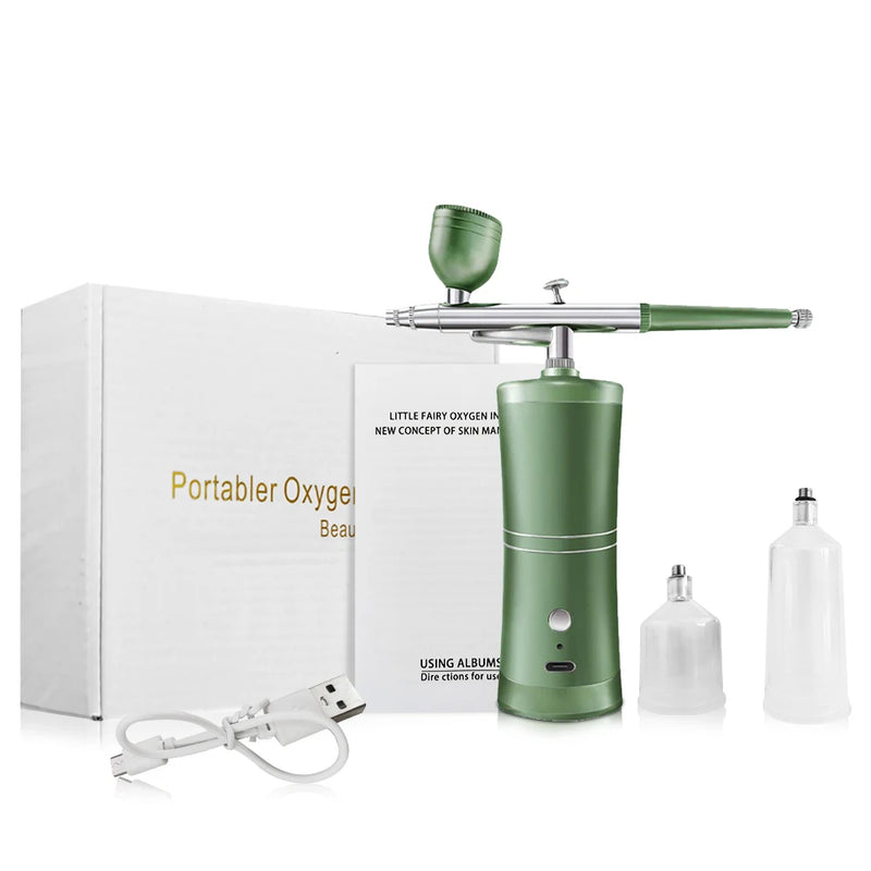 Aerógrafo Inalámbrico Portátil con Compresor para Uñas, Repostería y Arte en General