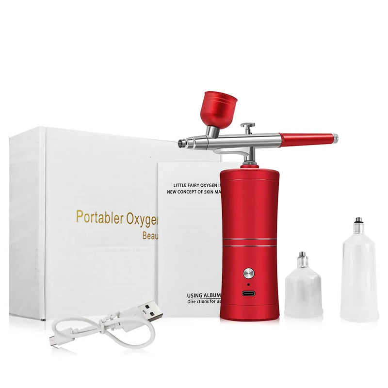 Aerógrafo Inalámbrico Portátil con Compresor para Uñas, Repostería y Arte en General