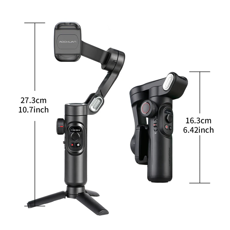 Gimbal Estabilizador de Mano 3 Ejes para Smartphone Aochuan