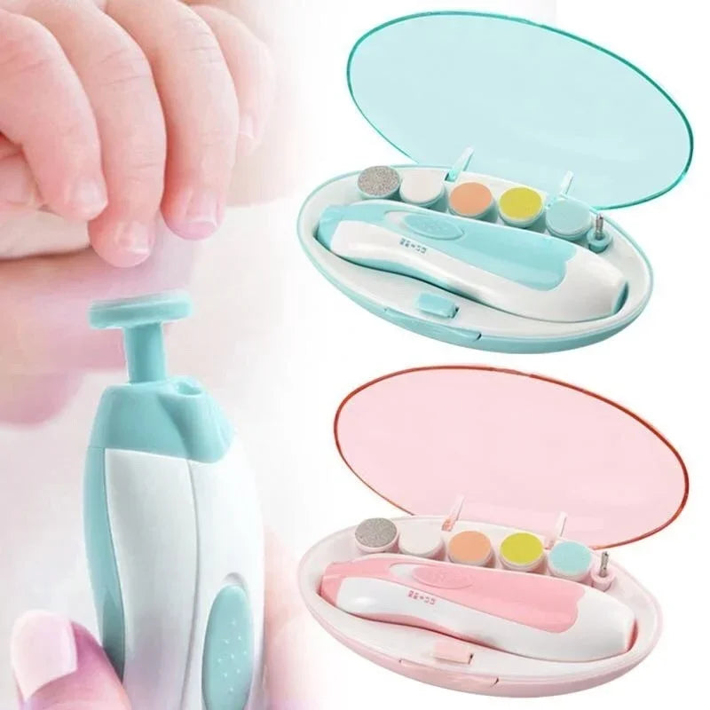Cortauñas Eléctrico para Bebé 6 en 1, Lima Suave y Set de Manicura Infantil