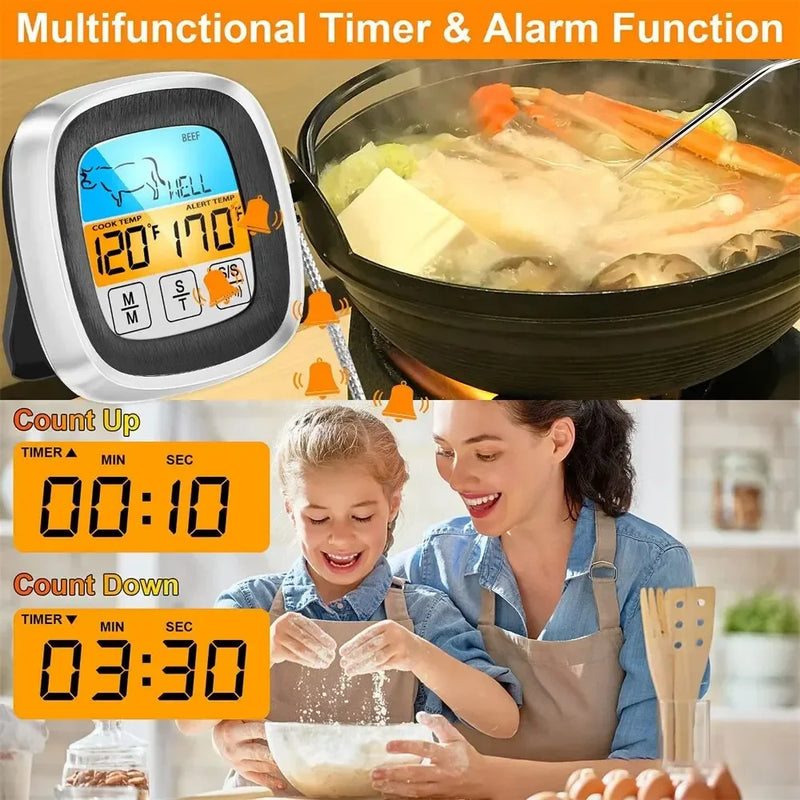 Termómetro Digital de Cocina con Pantalla Táctil