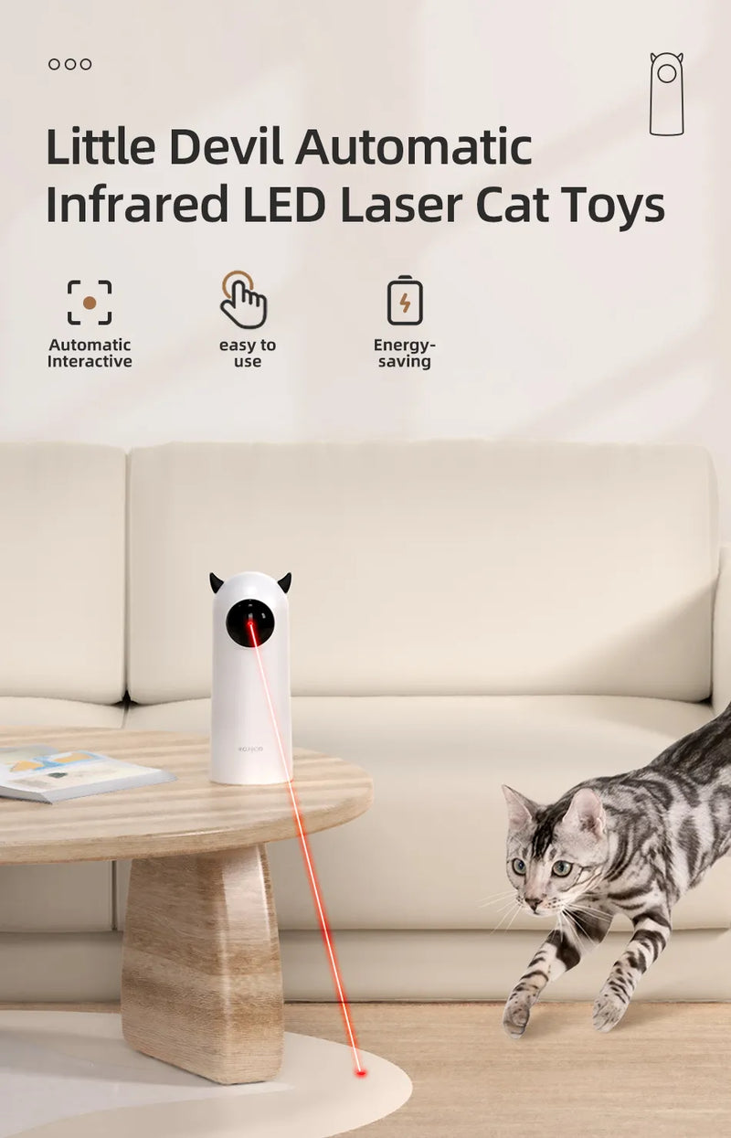 Juguete Interactivo Automático con Laser LED para Gatos