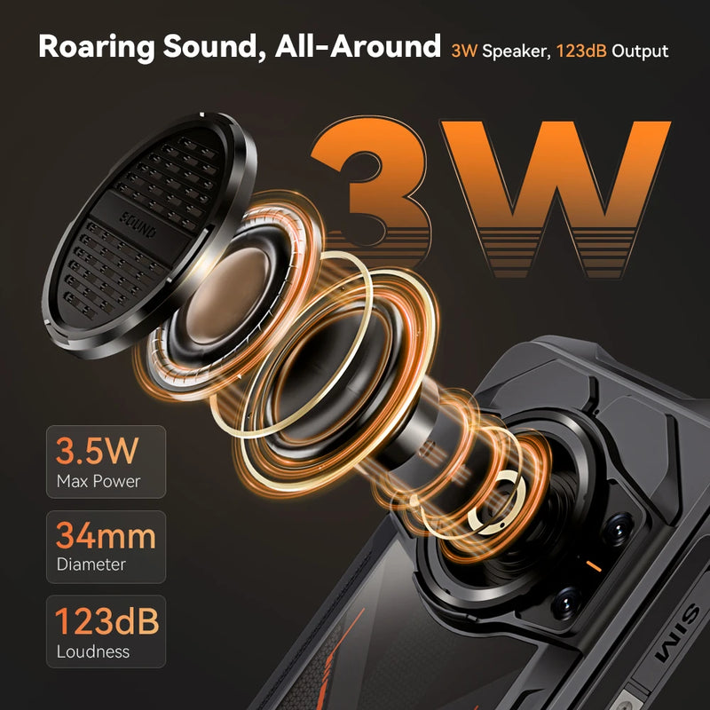 Cubot King Kong Power 3 Smartphone Resistente de 6,72" 120Hz y Altavoz de 123 dB