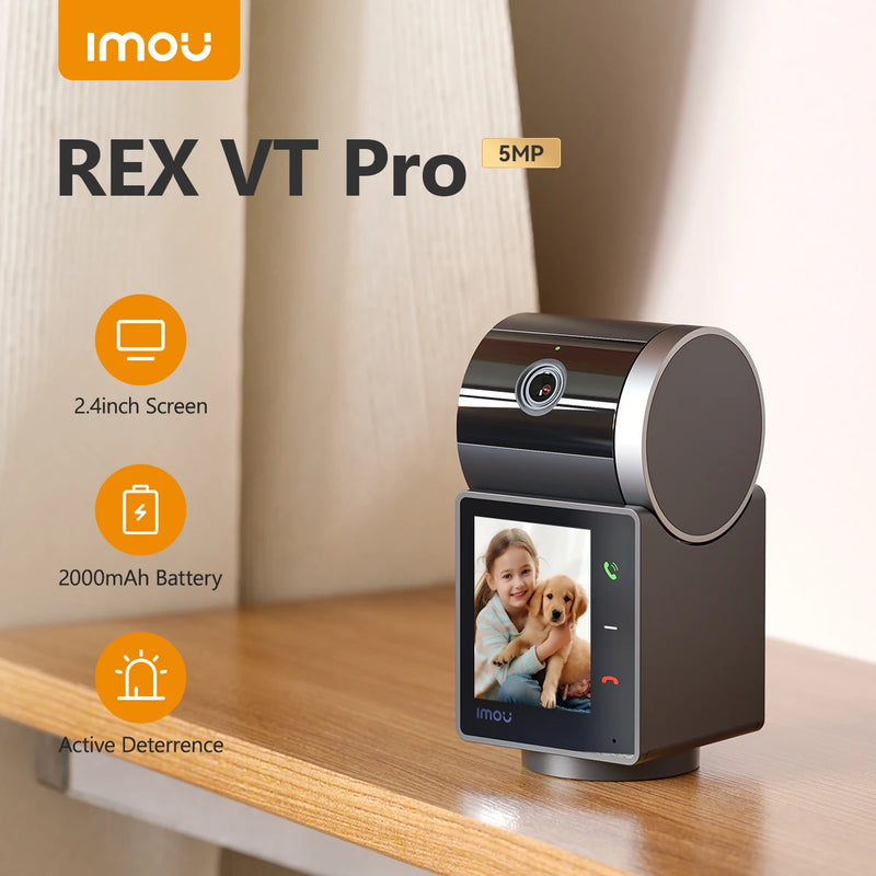 Cámara de Seguridad PTZ IMOU REX VT Pro 5MP