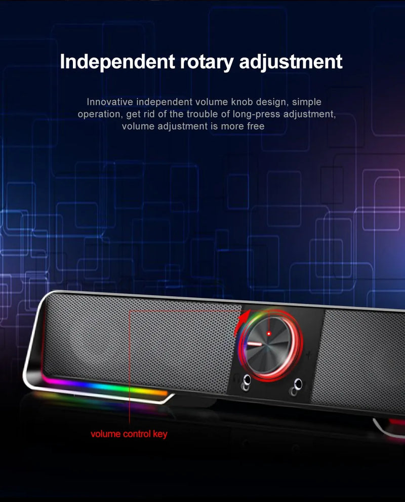 Barra de Sonido Redragon Inalámbrica RGB Bluetooth Aux