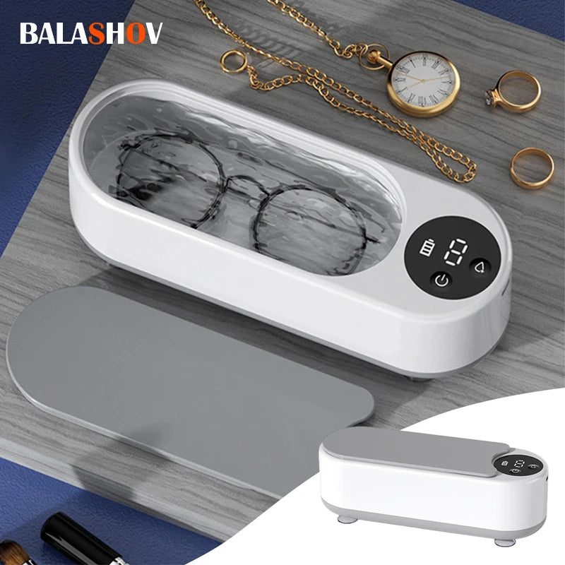 Limpiador Ultrasónico Portátil de 450ml con Pantalla