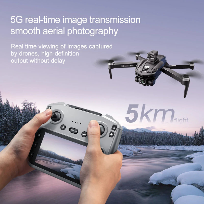 Drone Profesional V168 Pro MAX GPS 8K con Control de Pantalla Grande