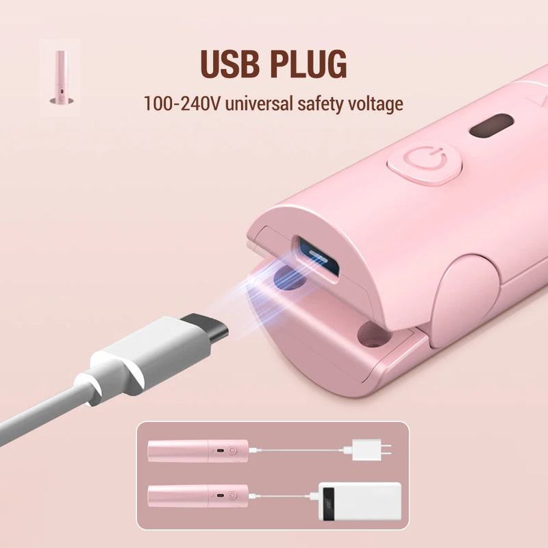 Mini Plancha de Pelo Portátil de Cerámica USB