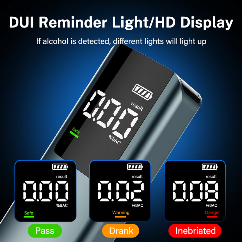 Alcoholímetro Digital sin Contacto y Pantalla LED H11