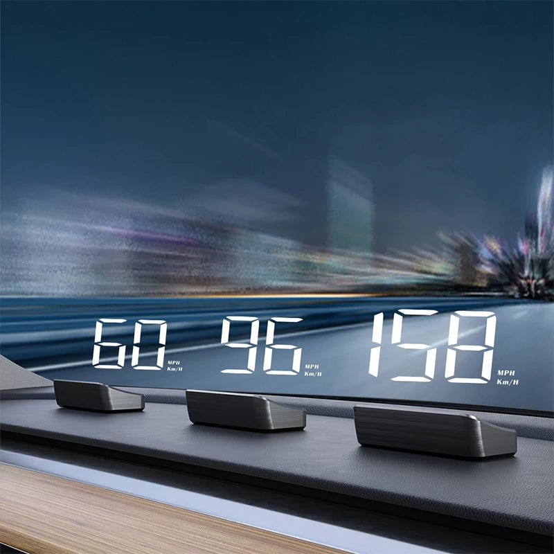 HUD GPS Velocímetro Digital para Auto, Proyector en Parabrisas Universal