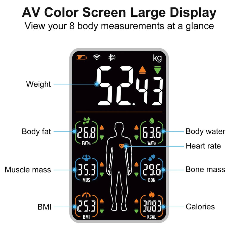 Báscula de Peso Corporal Digital Inteligente Insmart 180 Kg