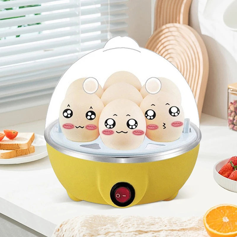 Cocedor de Huevos Automático 7 Unidades, Hervidor Multifuncional para Desayunos