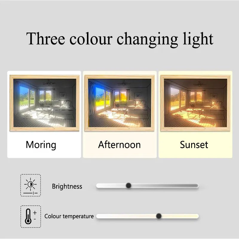 Pintura con Luz Led USB con Iluminación Regulable