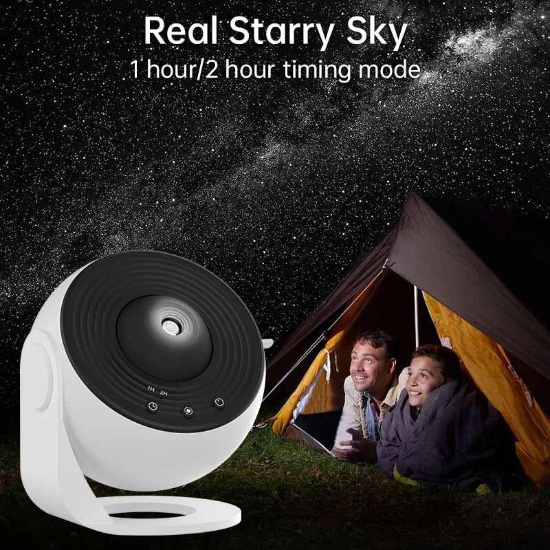 Proyector de Estrellas Galaxy 360°, Lámpara Planetario LED para Dormitorio