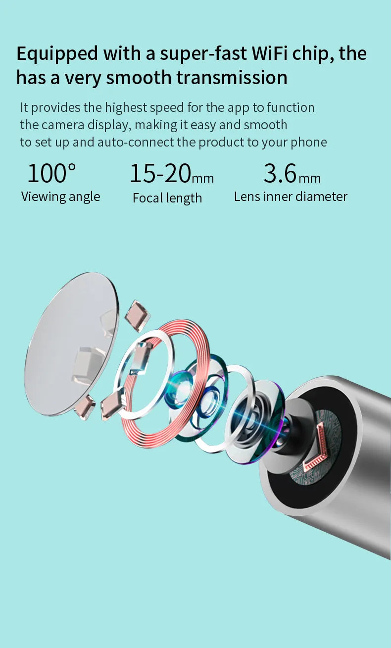 Limpiador de Oídos NE3 de Alta Precisión con Cámara y Luz LED