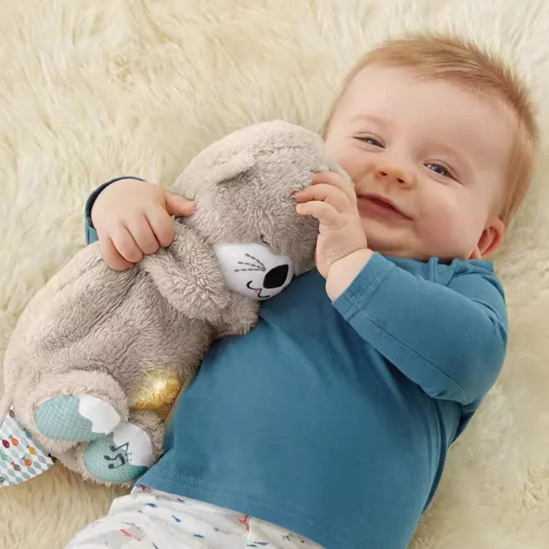 Peluche Musical para Bebé con Respiración y Luz de 30cm