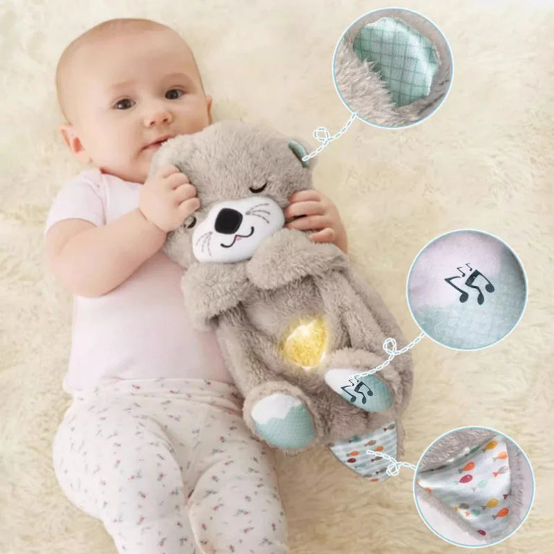 Peluche Musical para Bebé con Respiración y Luz de 30cm