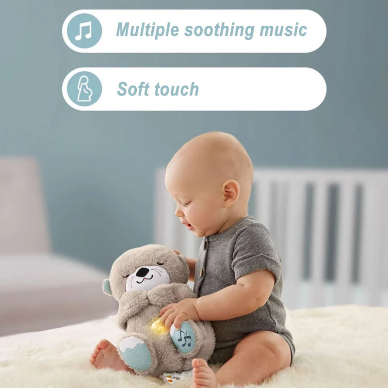 Peluche Musical para Bebé con Respiración y Luz de 30cm