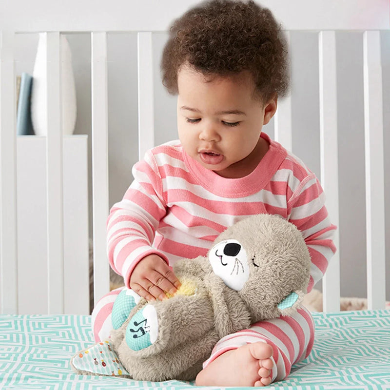 Peluche Musical para Bebé con Respiración y Luz de 30cm