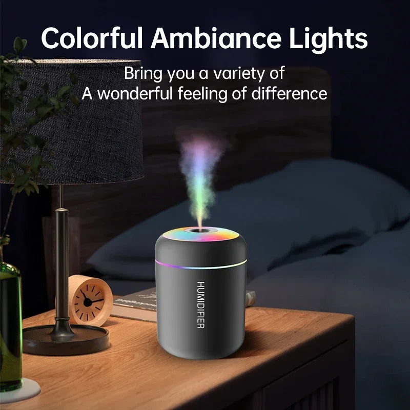 Humidificador y Difusor de Aromas USB Portátil de 180 ML