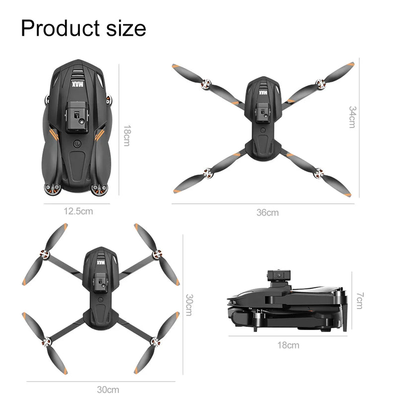 Drone Profesional V168 Pro MAX GPS 8K con Control de Pantalla Grande