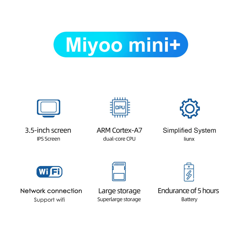 Consola Retro MIYOO Mini Plus V2 con Pantalla IPS 3,5" 128GB/25milJuegos