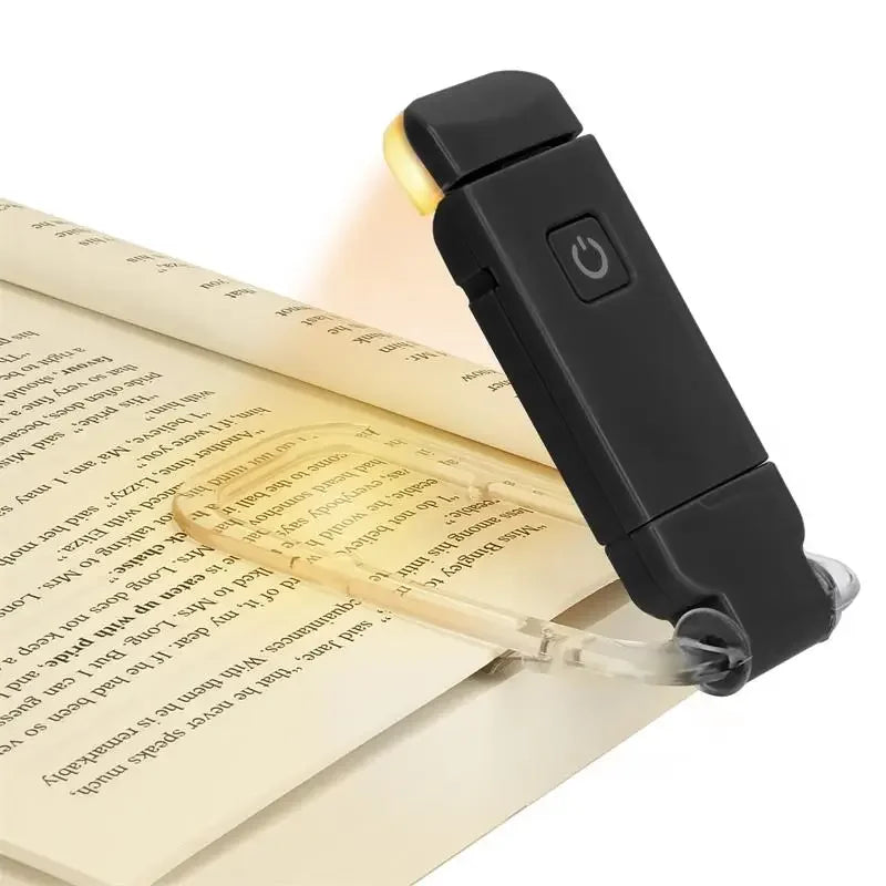 Lámpara LED Recargable USB para Lectura, Luz Nocturna Protectora de Ojos con Clip