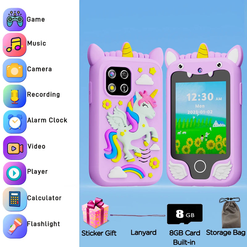 Mini Teléfono Educativo Inteligente para Niños y Niñas de 8 GB