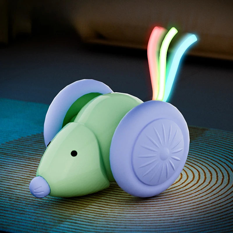 Juguete Interactivo para Gatos Recargable, Ratón Eléctrico Inteligente