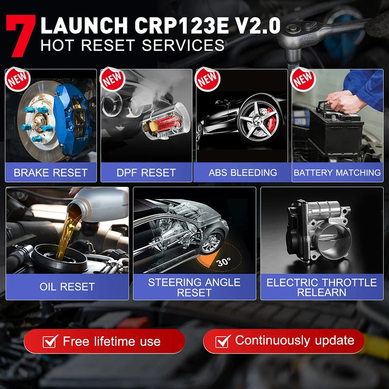 Escaner Automotriz Launch X431 CRP123E V2.0