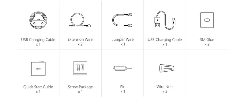 Timbre Inteligente Inalámbrico e Impermeable Imou Doorbell 2S Kit 3MP