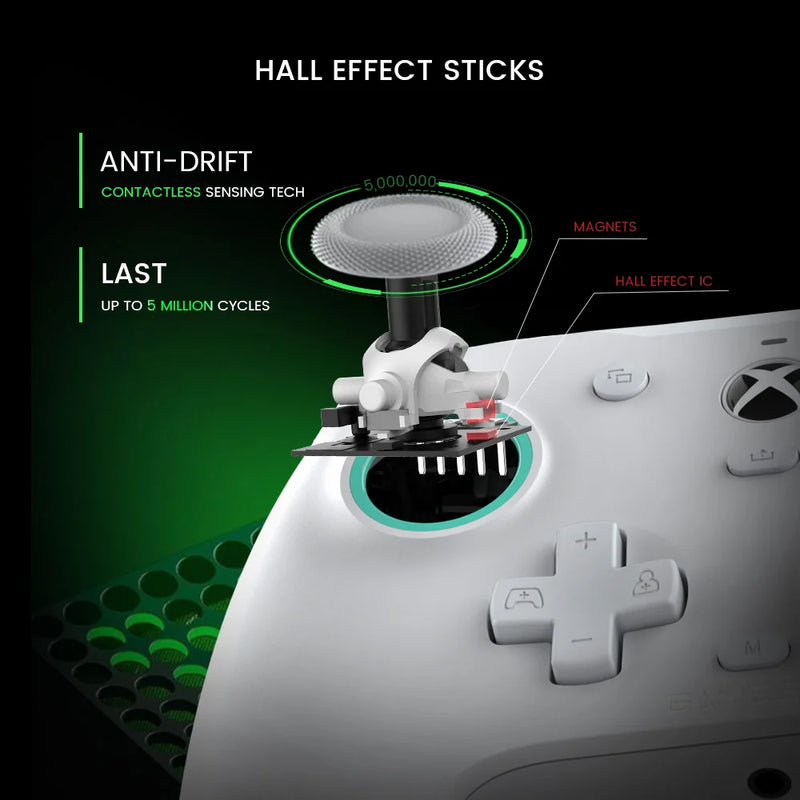 Controlador Xbox con Cable GameSir G7 SE con Joysticks de Efecto Hall