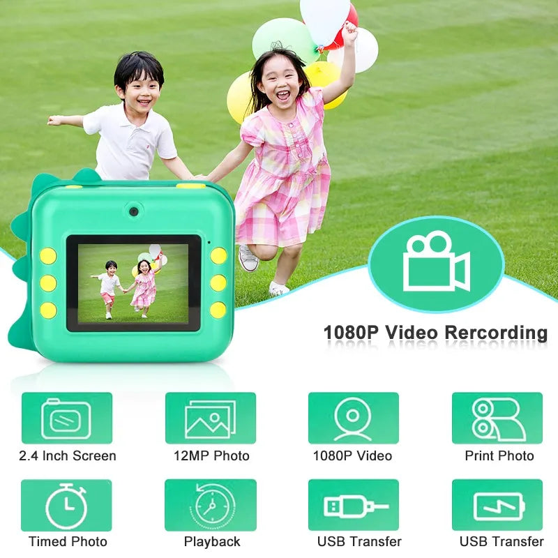 Cámara Instantánea con Video Digital 1080P para Niños