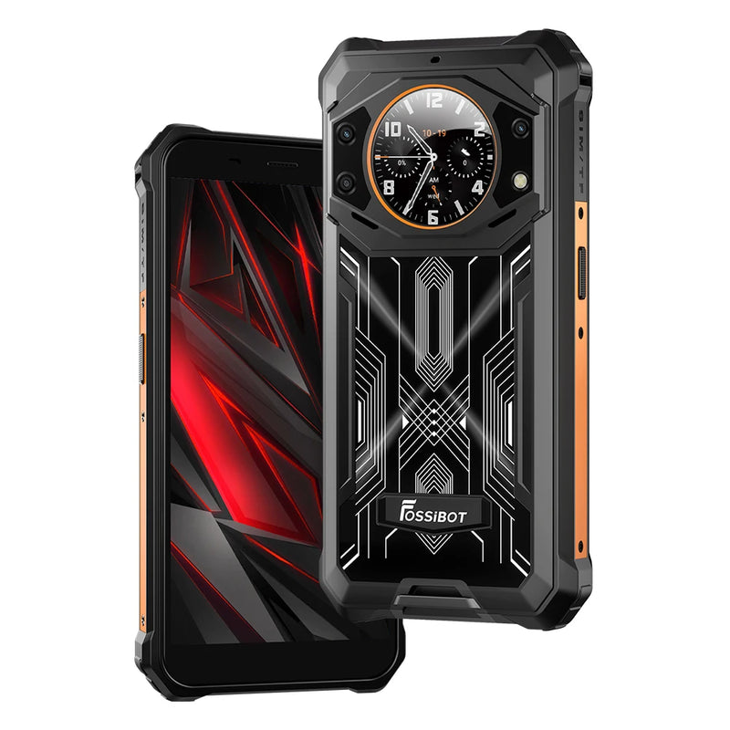 FOSSiBOT F101 Pro NFC Mobiele Telefoon, onbreekbaar, 5,45 inch FHD-display, dubbel scherm, 10600 mAh, onbreekbare smartphone, MTK MT8788 Octa-Core, 15 GB 128 GB, 24 8 MP camera, 4G Dual SIM FOSSiBOT F101 Pro NFC Mobiele Telefoon, onbreekbaar, 5,45 inch FHD-display, dubbel scherm, 10600 mAh, onbreekbare smartphone, MTK MT8788 Octa-Core, 15 GB 128 GB, 24 8 MP camera, 4G Dual SIM