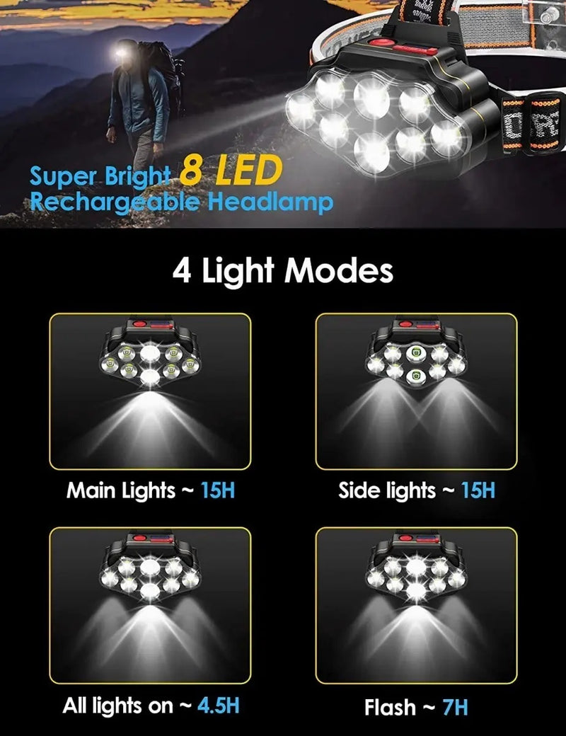 Linterna Táctica Cyotman LED de 13000 lm Recargable con Zoom y 4 Modos