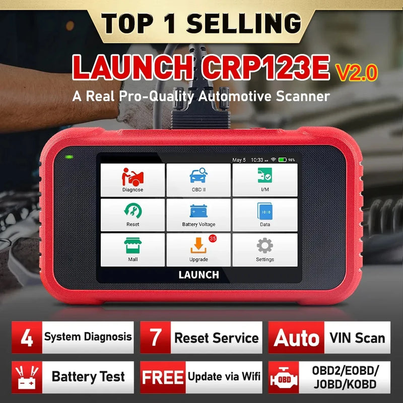 Escaner Automotriz Launch X431 CRP123E V2.0