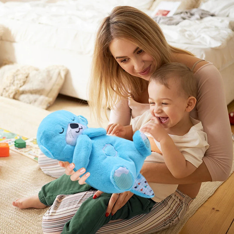 Peluche Musical para Bebé con Respiración y Luz de 30cm