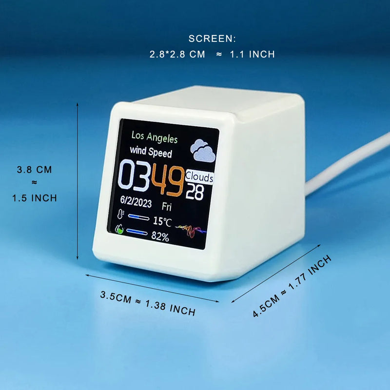 Mini Reloj de Estación Meteorológica Inteligente WIFI