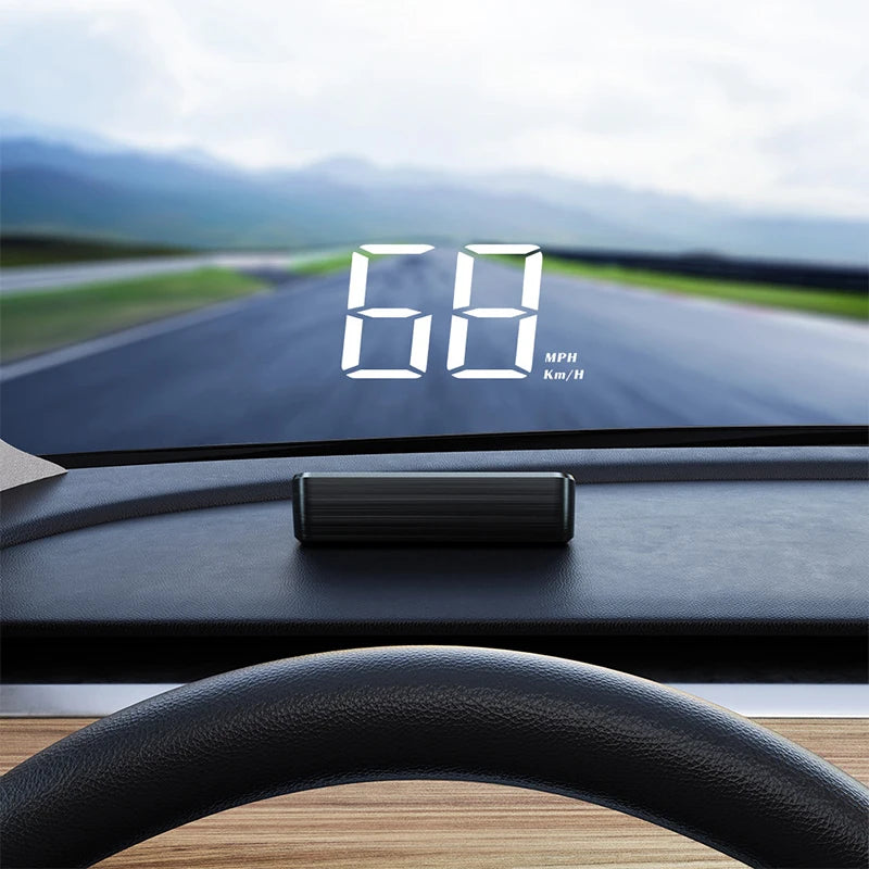 HUD GPS Velocímetro Digital para Auto, Proyector en Parabrisas Universal