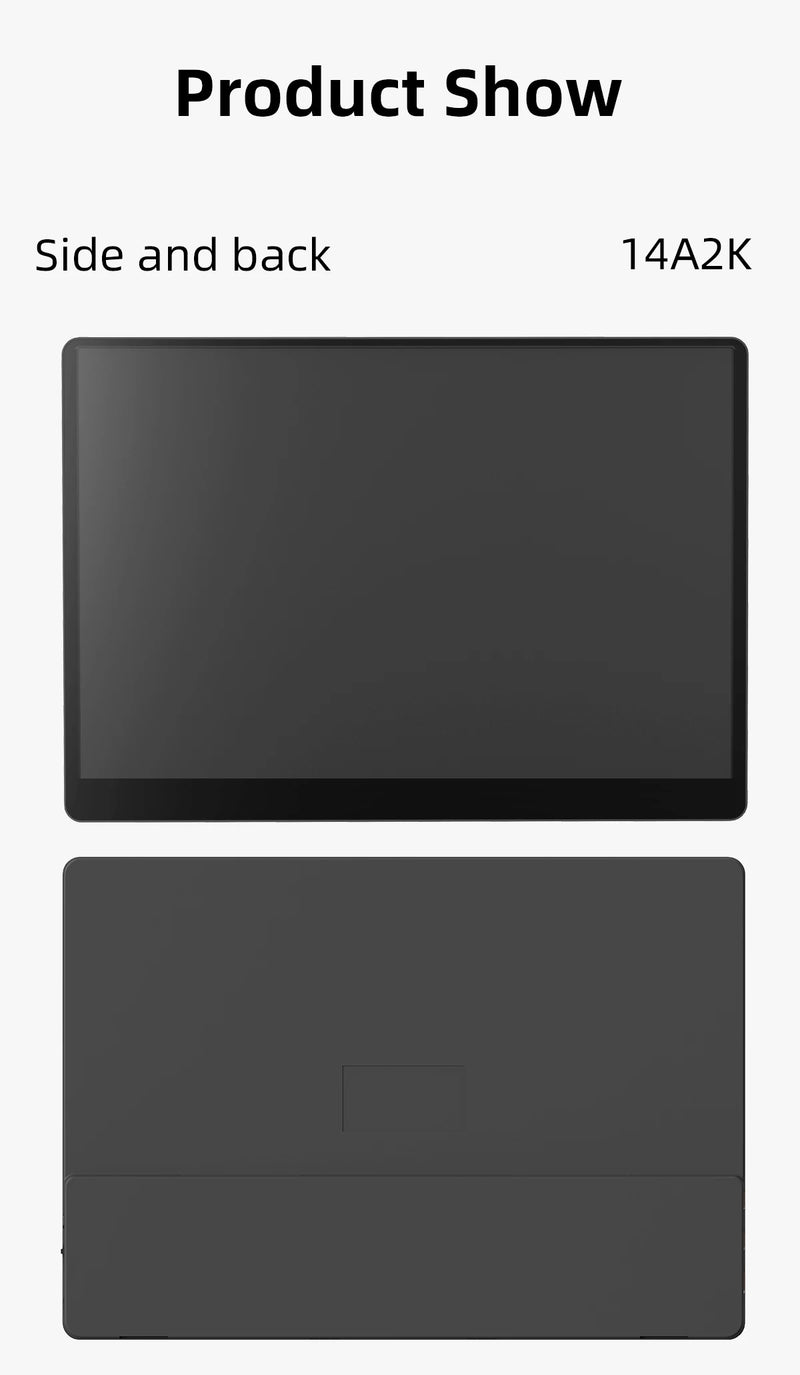 Monitor Portátil 2K de 14 Pulgadas 2160 x 1440 IPS HDMI Tipo C