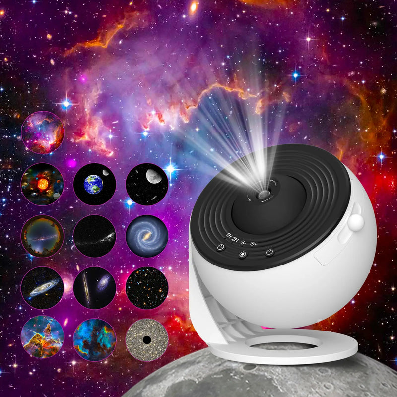 Proyector de Estrellas Galaxy 360°, Lámpara Planetario LED para Dormitorio