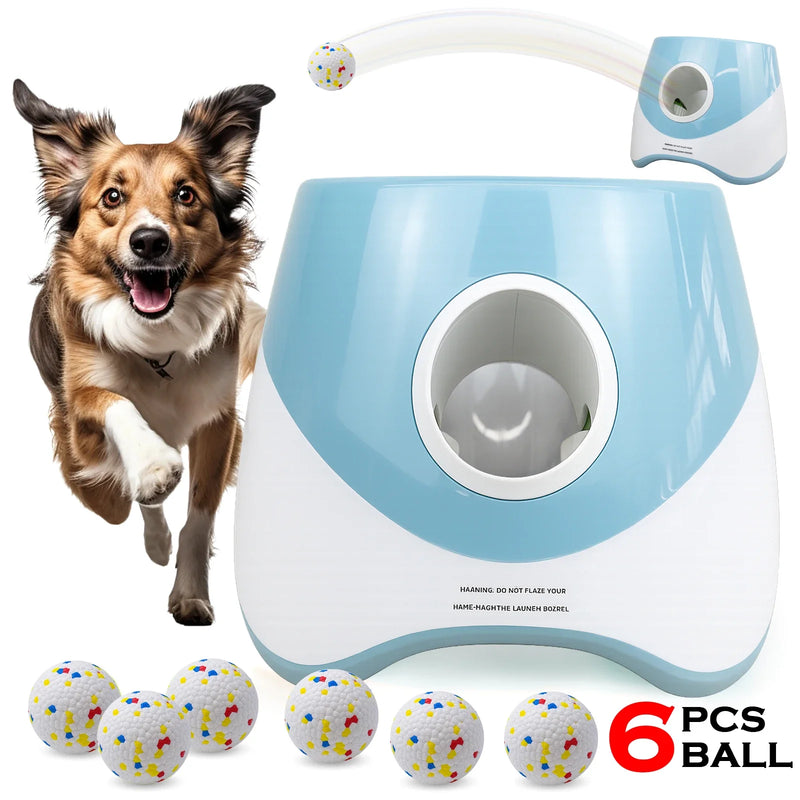 Lanzapelotas Automático para Perros Juguete Interactivo